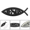 Jesus Christian Fish Symbol Black 3D Car Decal Emblem Sticker Religious God