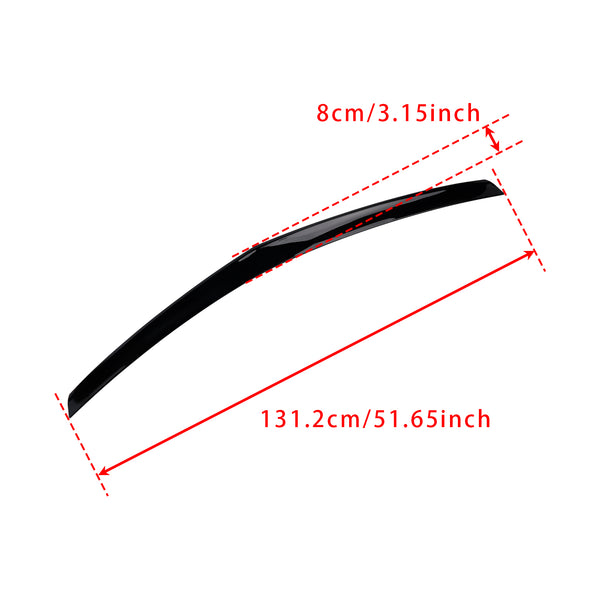 Glanset svart bakspoiler til Mercedes-Benz E-klasse W212 2008–2016