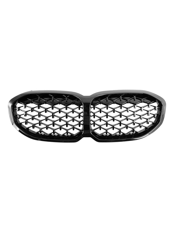 2019-2024 BMW 1 Series F40 Gloss Black Diamond Front Kidney Grill Grille