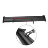 Universal Aluminum Adjustable Double Deck GT Rear Trunk Wing Spoiler Black Generic