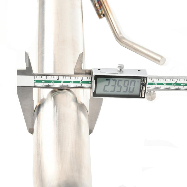 Infiniti 2014-UP Q50 Muffler Axle Back Double Wall Dual Tips Exhaust Pipe