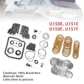 U150E U151E Auto Transmission Master Rebuild Kit Clutch Discs Gasket For Toyota