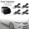 4PCS Fuel Injector 16450-R40-A01 Fit Honda Accord Civic CRV 2.4L 2008-2015