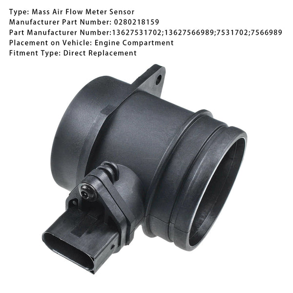 Mass Air Flow Meter Sensor For BMW E82 E87 E90 E91 E92 04-12 0280218159