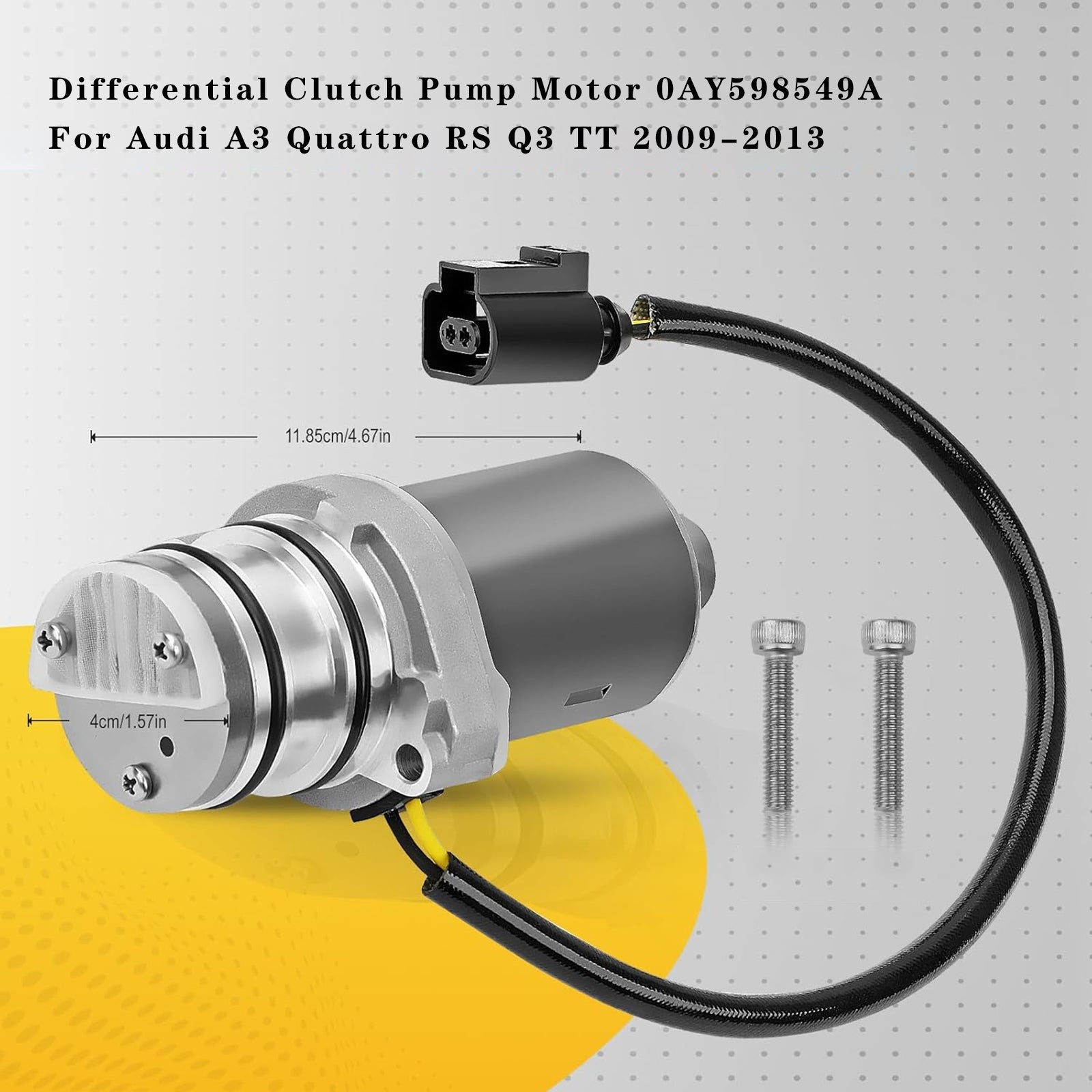 2009-2013 Volkswagen Tiguan L4 AWD motor čerpadla spojky diferenciálu 0AY598549A