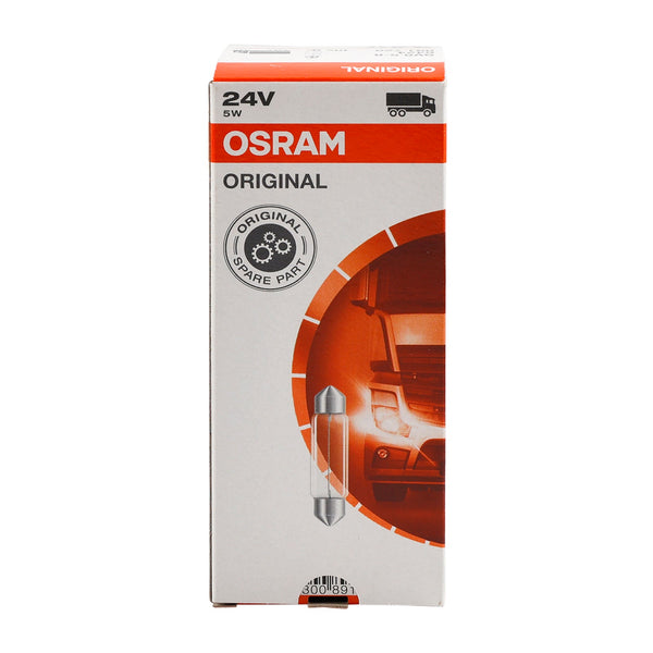 OSRAM 10PCS Car Light Tubular Lamp bulb C5W SV8.5 41MM 24V 5W 6424 Generic