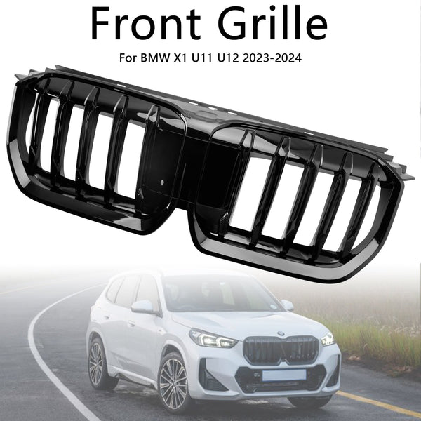 2023-2024 BMW X1 U11 U12 Gloss Black Front Bumper Kidney Grille Grill