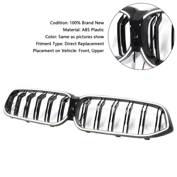 2020-2025 BMW 6-serie G32 dobbel lamell svart front nyregrill Generisk