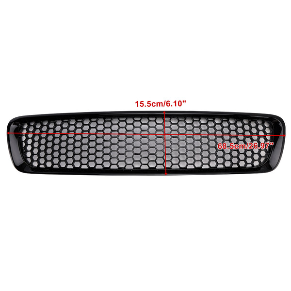 Gloss Black Front Bumper Honeycomb Grille Grill Fit Volvo S40 V50 2004-2007