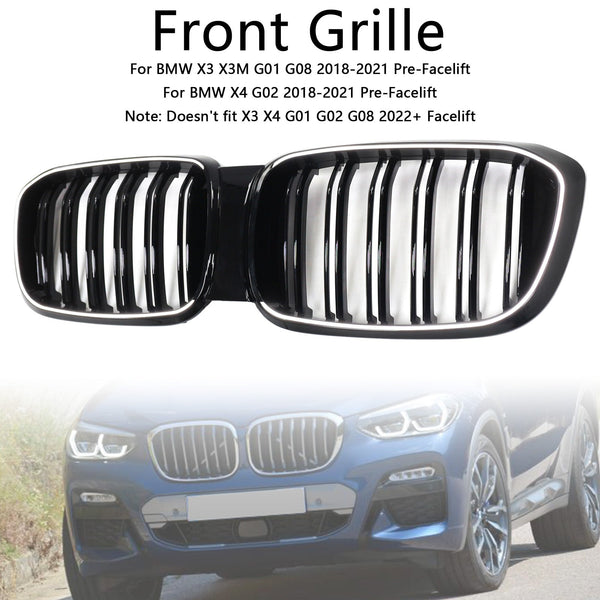 2018-2021 BMW X4 G02 X3 G01 G08 PRE LCI Front Ledney Mesh Grill Grill 51138469959 Generic