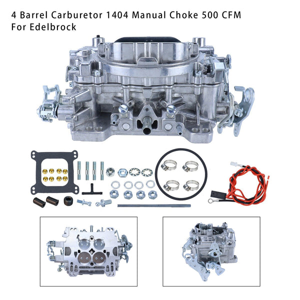 4 バレル キャブレター 1404 マニュアル チョーク 500 CFM エーデルブロック汎用