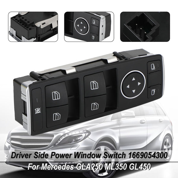 Master Power Window Switch For Mercedes-Benz W176 X156 C117 W166 1669054300