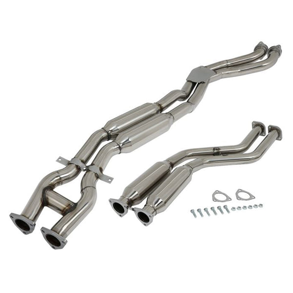 2003-2006 BMW M3 3.2L Sistema di scarico Catback Down Pipe Silenziatore per tubo anteriore arrotondato Generico