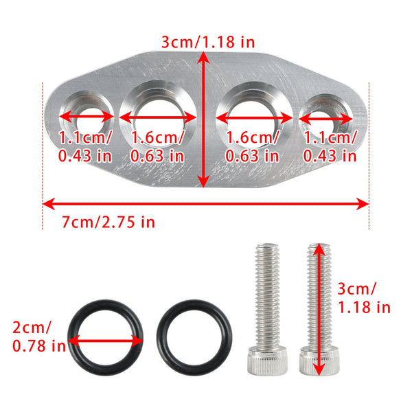 Adaptateur de refroidisseur d'huile 6AN ORB Oring, plaque de Port d'entrée/sortie LS1 LSX LS3 LS LS2 LS3 551600 générique