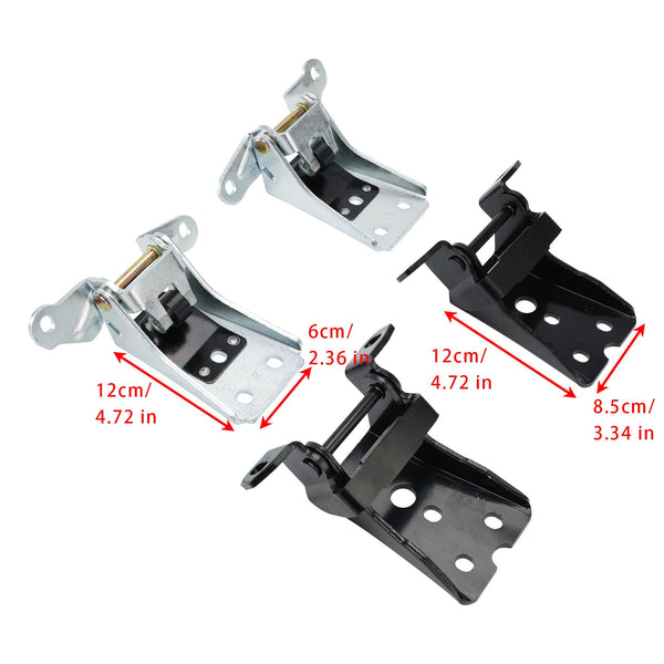 1980-1997 Ford F250 Truck Upper & Lower Door Dobradiça 4PCS Frente Superior Inferior Dobradiça 925-066 925-068 Genérico