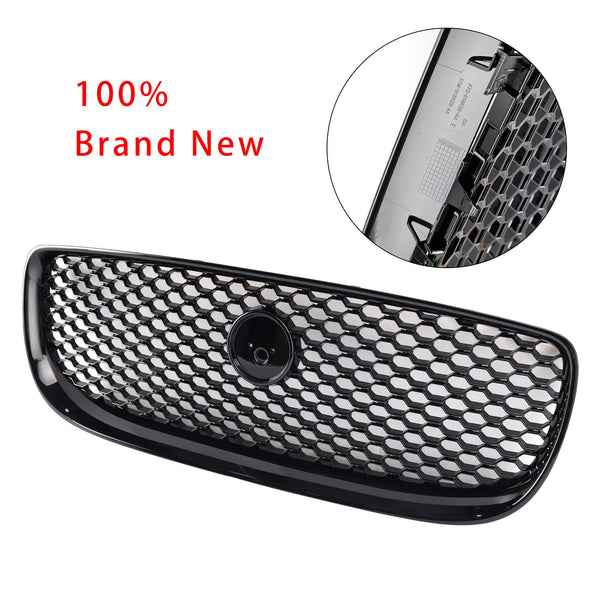 2015-2018 Jaguar XE Gloss Black Honeycomb Front Bumper Grille Generic