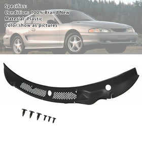 1994-1998 Ford Mustang Cobra Cowl Vent Ruitenwisser Grille Paneelafdekking F5ZZ-6302228-BA Generiek