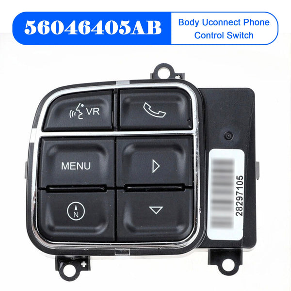 2012-2018 Jeep Wrangler JK Body Uconnect Phone Control Switch 56046405AB Generic
