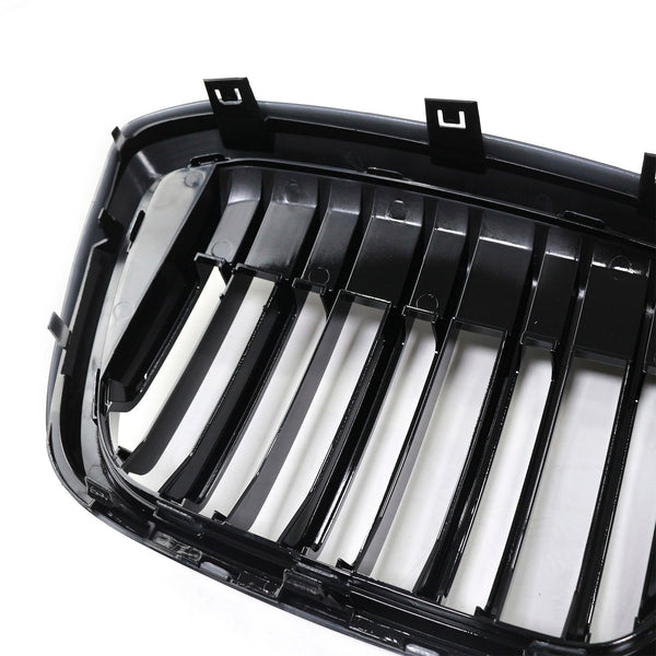 2022-2024 BMW IX3 G08 LCI DOBBEL LAVER GLOSS SVART FRONT NYRET GRILL GRILLER Generisk