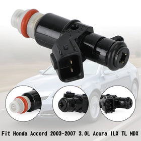 2003-2007 Honda Accord 3.0L 1PCS Fuel Injectors 16450-RCA-A01 16450RCAA01 Generic