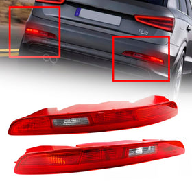 Left&Right Rear Bumper Light Tail Stop Brake Lamp For Audi Q3 2012-2015