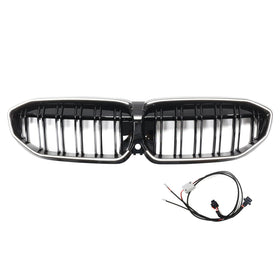 2019-2022 BMW 3-serie G20 Double Slat Black Kidney Grille 51138072085 Generisk