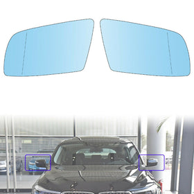 2004–2010 BMW 5er E63 Coupé (nicht für M6 geeignet) linke und rechte Seite beheizbare blaue Außenspiegelgläser 51167065081 51167065082 Generic