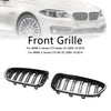 01.2009-10.2016 BMW 5-serie F10 Nyrestøtfangergrill Grill glans sort 51137203649 51137203650 Generisk