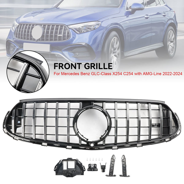 2022-2024 Mercedes Benz GLC-Class X254 C254 with AMG-Line Front Bumper Upper Grill Grille