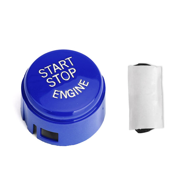 2009-2018 BMW 1 Series/2 Series/3 Series/4 Series/5 Series/6 Series/7 Series/X1 Series/X3 Series/X4 Series/X5 Series/X6 Series Blue Start Stop Engine Push Button Switch Cover Generic