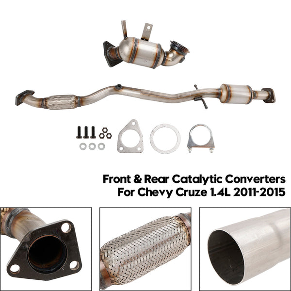 Chevy Cruze 1.4L 2011-2015 Both Front & Rear Catalytic Converters Direct Fit