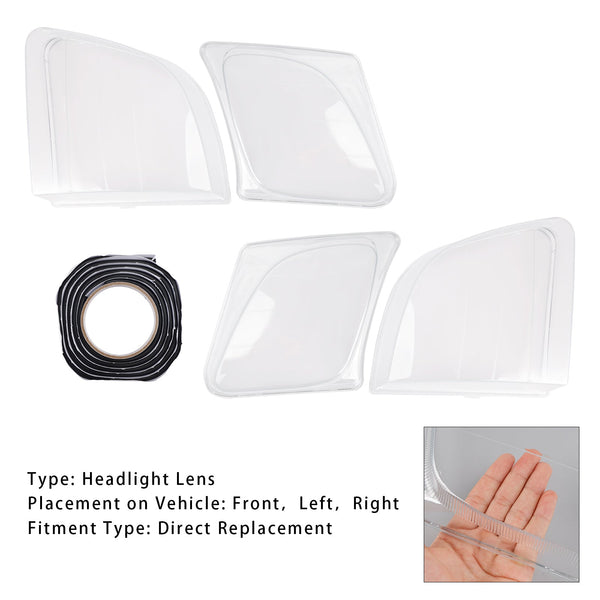 Left+Right Front Headlight Clear Lens For Lexus LX470 1998-2007