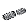 2015.07-2019.01 BMW 7 Series G11 Long-Wheel Base Pre-Facelift Black 2 Slat Front Kidney Grill Grille