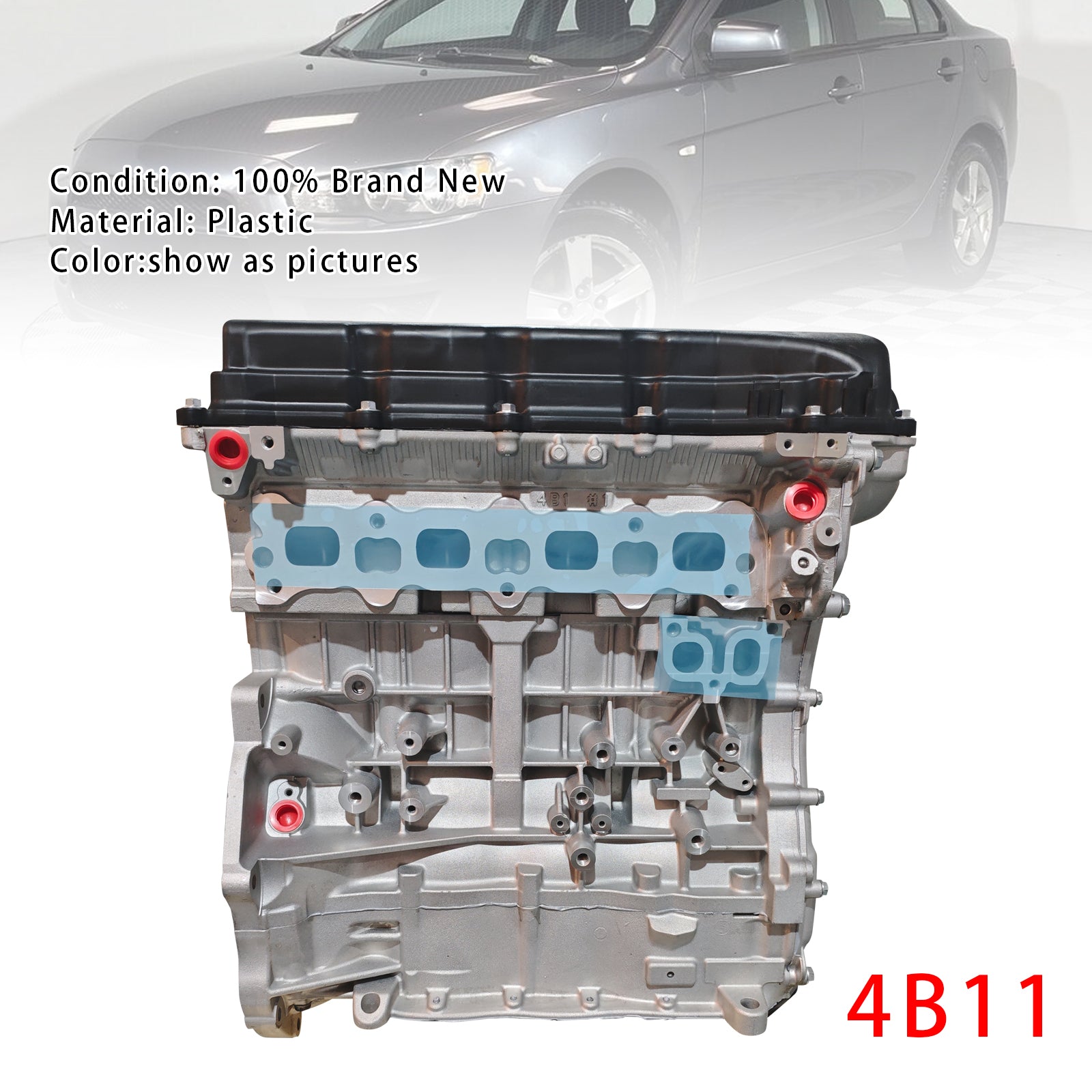 真新しい 4B11 エンジンブロックモーター 4 気筒 2.0L 三菱ランサー 08-2015