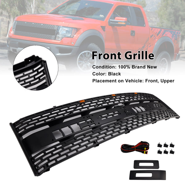 Front Bumper Grille CL3Z8200DA Fit Ford F150 2010-2014 Raptor W/O Camera Hole