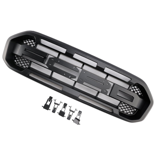 2019-2023 Ford Ranger No Front-kameraer Black Raptor Style Front Bumper Grille Grill Generic