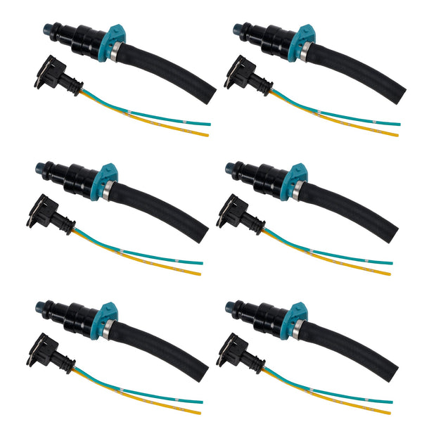 6PCS Fuel Injector 0280150036 Fit Mercedes-Benz 280SEL 450SE 280SEL 4.5L V8