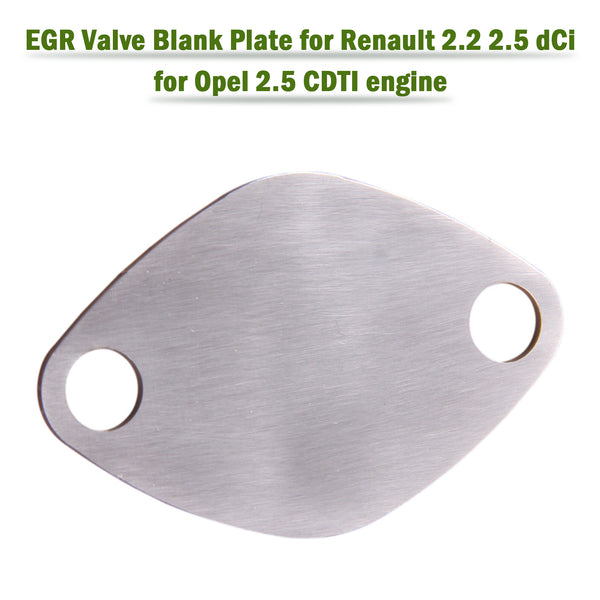 EGR Valve Blank Plate for Renault 2.2 2.5 dCi for Opel 2.5 CDTI engine