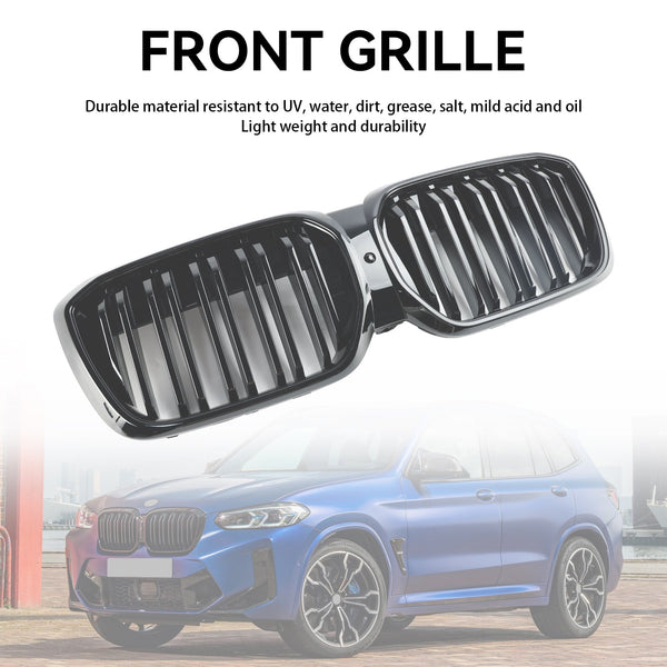 2021.9-2024 BMW IX3 G08 LCI Grille de calandre avant noire brillante générique