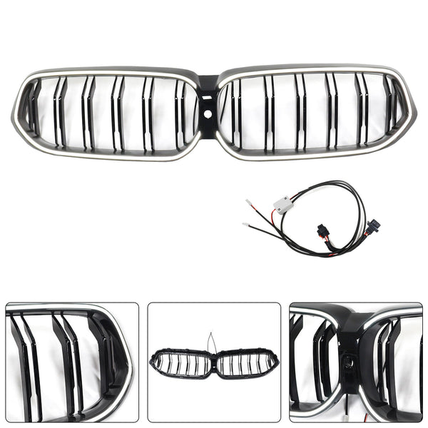 2020-2025 BMW 6-serie G32 dobbel lamell svart front nyregrill Generisk