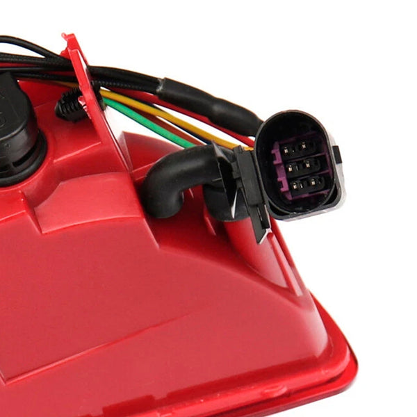 Left&Right Rear Bumper Reflector Tail Light Lamp Red Lens For Audi Q7 2007-2015