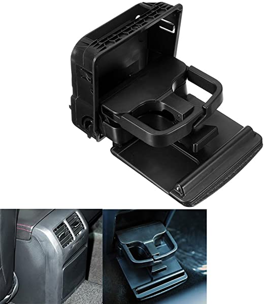 VW Jetta MK5 Noir Accoudoir arrière Console centrale Porte-gobelet 1K086253382 Générique