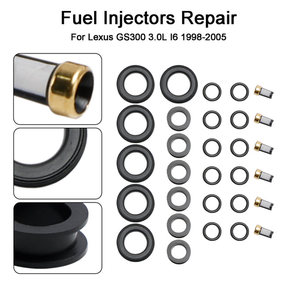 1998-2005 Lexus GS300 3.0L I6 Fuel Injector Repair Kit 23250-46090 842-12268