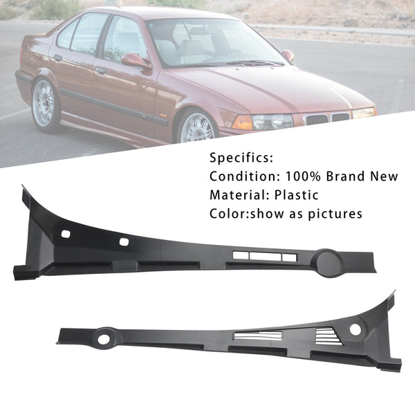 1992 1994-1998 BMW 318i Left+Right Windshield Cowl Cover 51711960843 51711960844 Generic