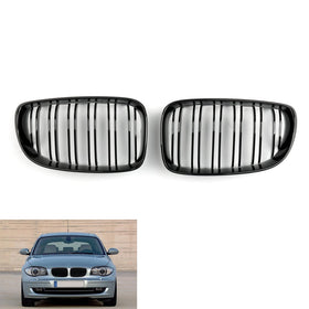 2008-2011 BMW E88 Cabriolet Coupe Parrilla frontal negra brillante genérica