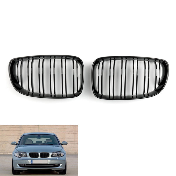 2008-2011 BMW E87 5-dörrars ansiktslyftning glanssvart frontgaller Generic