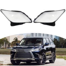 2013-2015 Lexus LX570 Left+Right Headlight Lens Cover Generic