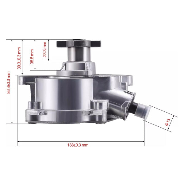 2006-2010、2012-2014 フォルクスワーゲン ビートル 2.5L 5 シリンダー真空ポンプ 07K145100H 904-817 汎用