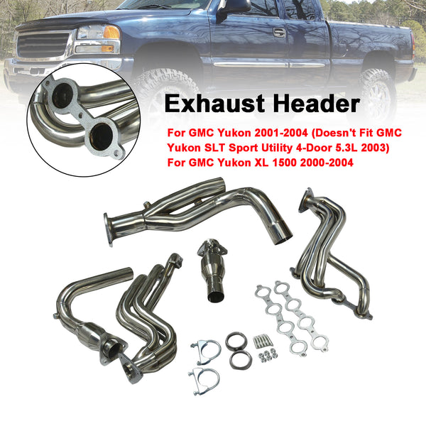 2001-2004 GMC Yukon Stainless Manifold Header Exhaust V8 Engine W/Y-Pipe