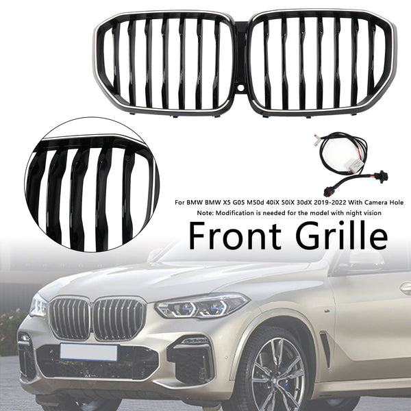 2019-2022 BMW X5 G05 M-Performance Gloss Black Front Nyre Grill 51137454887 Generisk